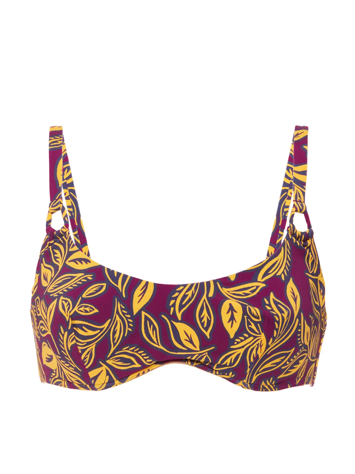 Brassière avec Armatures - Imprimé Violet Agadir
