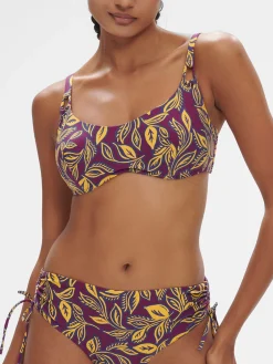 Brassière avec Armatures - Imprimé Violet Agadir