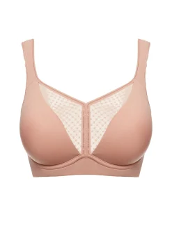 Brassière de sport avec armatures - Rose Yogi