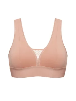 Brassière de sport sans armatures - Rose yogi