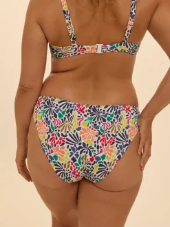 Culotte de bain - Imprimé tropico blanc