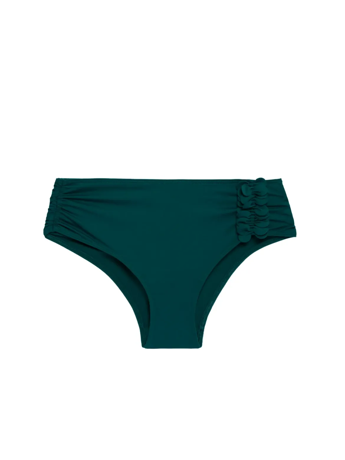 Culotte de bain taille haute - Emeraude