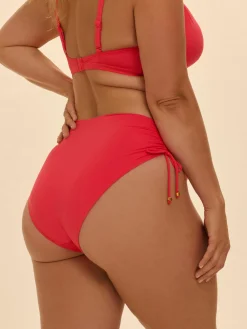Culotte de bain taille haute - Flamingo