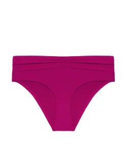Culotte de bain taille haute - Framboise