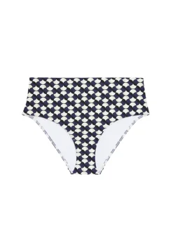 Culotte de bain taille haute - Imprimé sailling