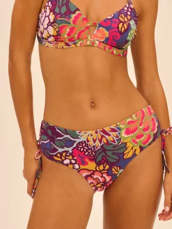 Culotte de bain taille haute - Imprimé Bloom