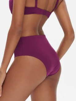 Culotte de bain taille haute - Mûre