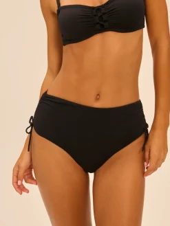 Culotte de bain taille haute - Noir