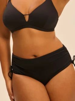 Culotte de bain taille haute - Noir