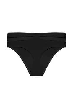 Culotte de bain taille haute - Noir