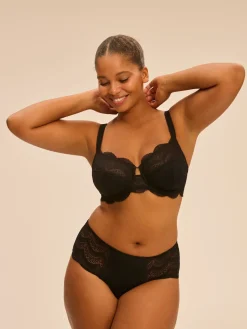 Culotte menstruelle Karma flux moyen - Noir
