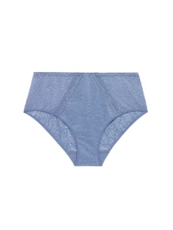 Culotte taille haute - Bleu Chambray