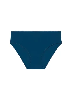 Culotte taille haute - Bleu pétrole