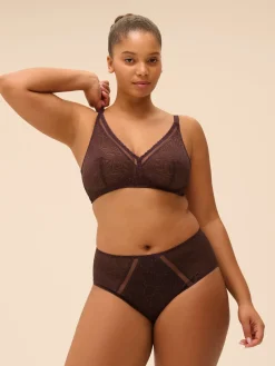 Culotte taille haute - Brun Foncé