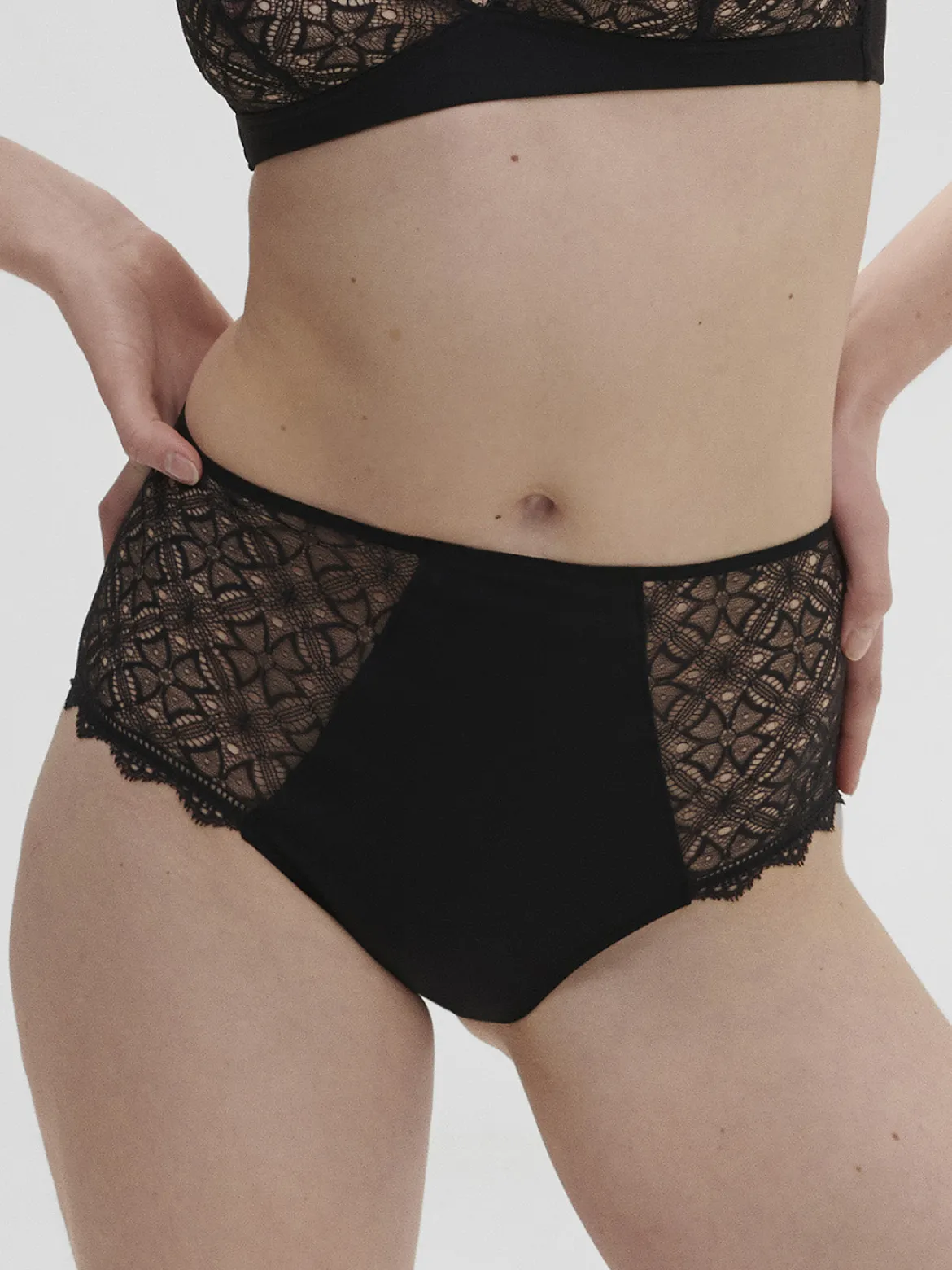 Culotte taille haute - Noir