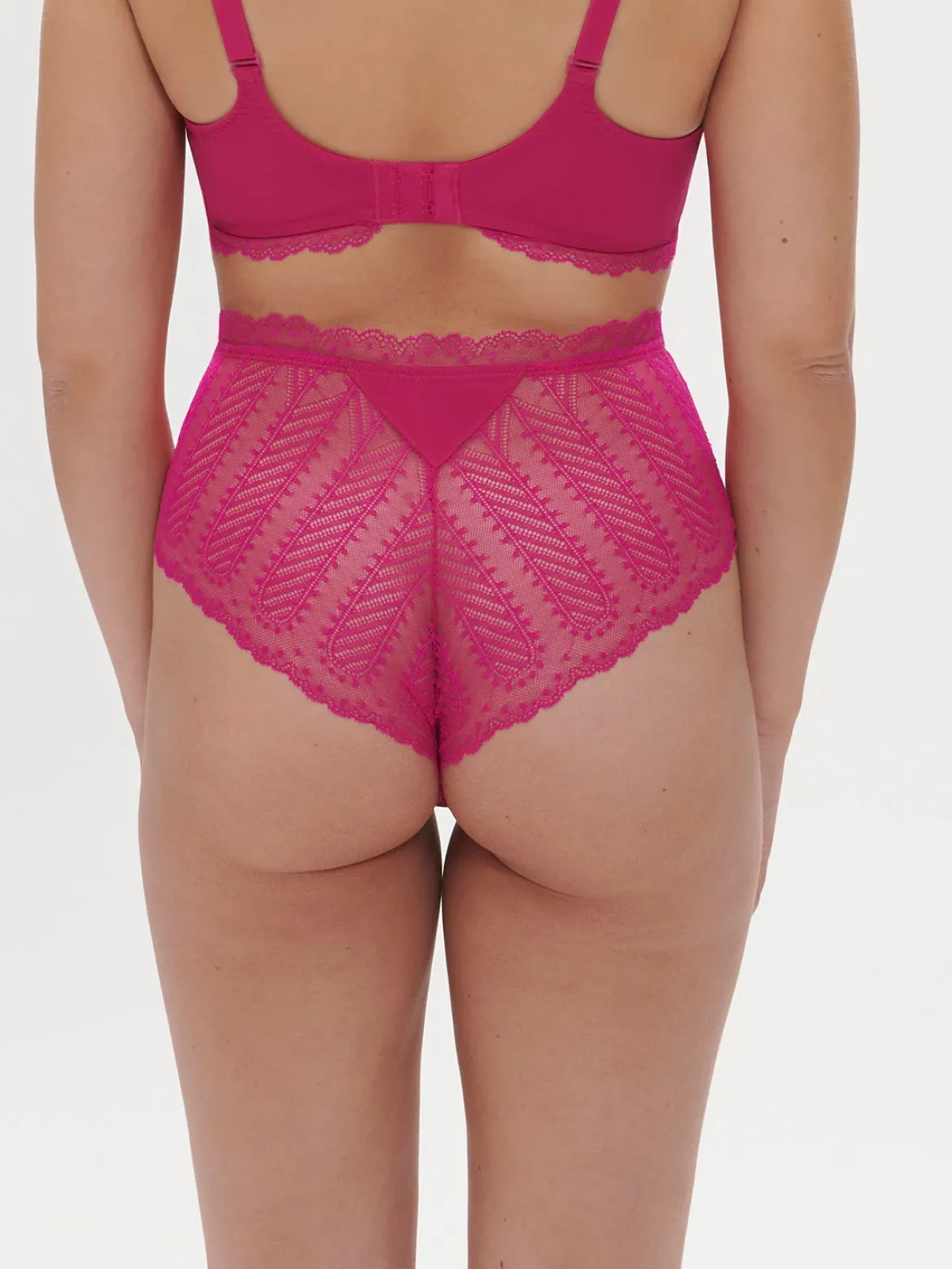 Culotte taille haute - Rose Hibiscus