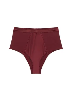 Culotte taille haute - Rouge Obscur