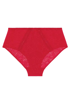 Culotte taille haute - Rubis/rose