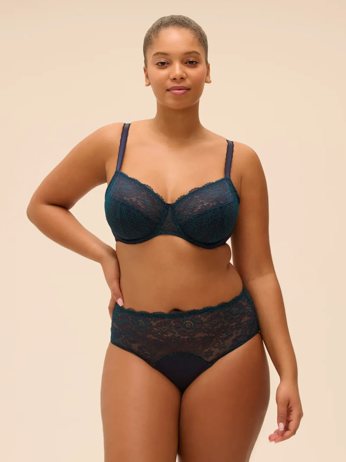 Culotte taille haute - Saphir