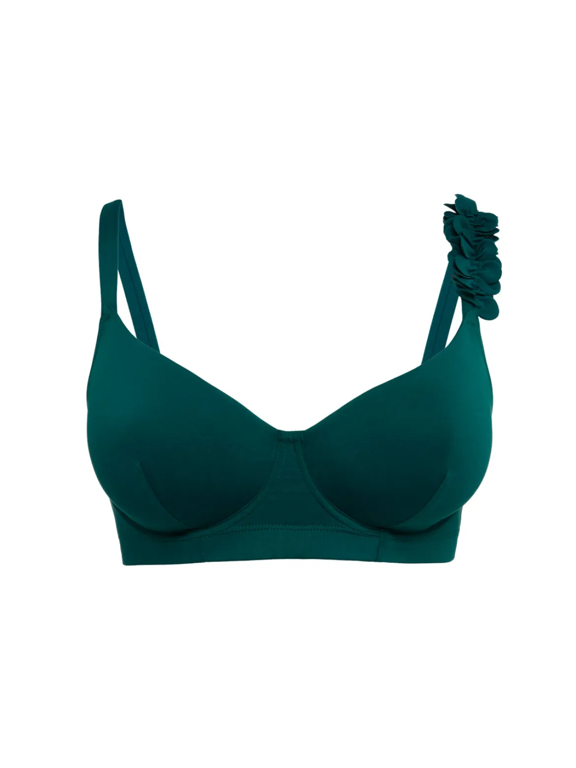 Haut de maillot de bain avec armatures - Emeraude
