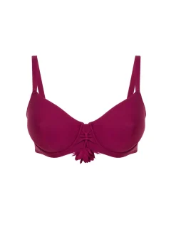 Haut de maillot de bain avec armatures - Cassis