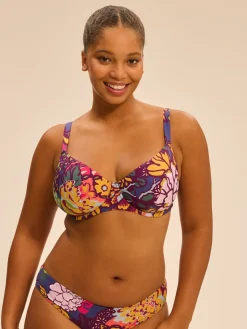 Haut de maillot de bain avec armatures - Imprimé Bloom