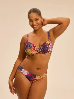 Haut de maillot de bain avec armatures - Imprimé Bloom