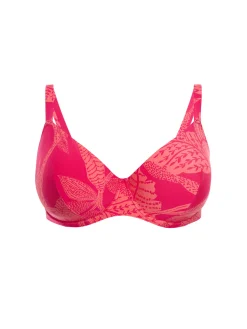 Haut de maillot de bain avec armatures - Imprimé Bright Rose