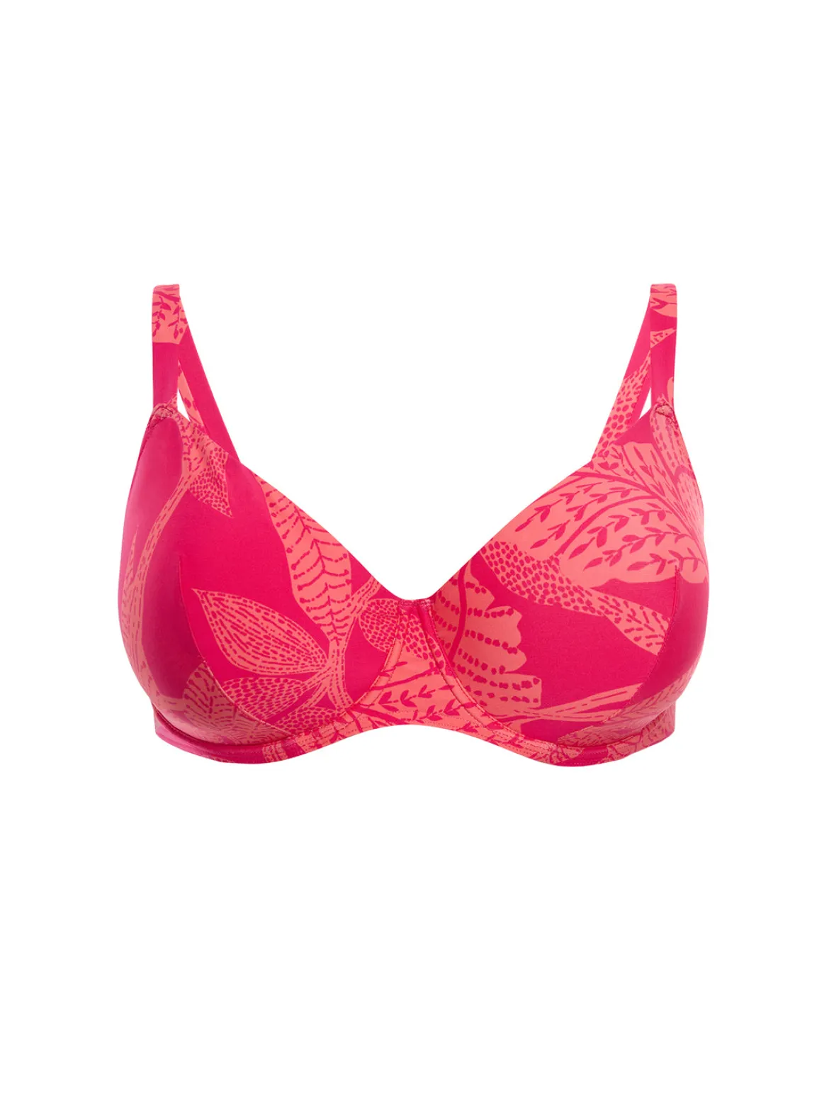 Haut de maillot de bain avec armatures - Imprimé Bright Rose