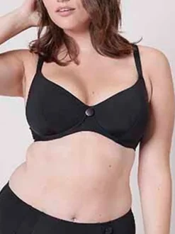 Haut de maillot de bain avec armatures - Noir