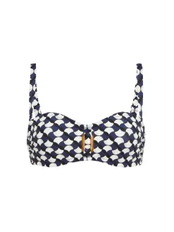 Haut de maillot de bain bandeau mousse avec armatures - Imprimé sailling