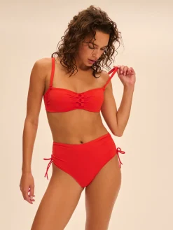 Haut de maillot de bain bandeau mousse avec armatures - Orange Grenadier
