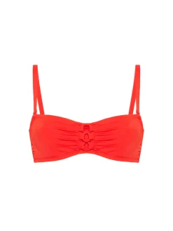 Haut de maillot de bain bandeau mousse avec armatures - Orange Grenadier