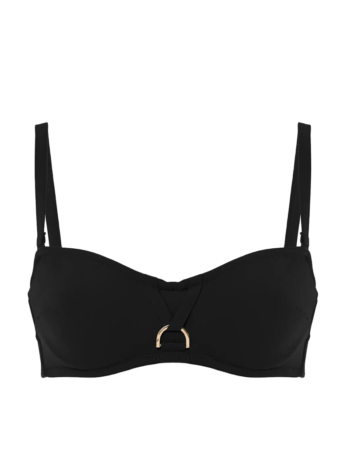 Haut de maillot de bain bandeau mousse avec armatures - Noir