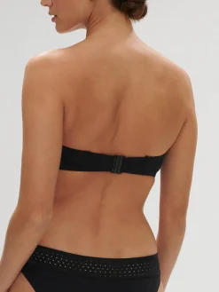Haut de maillot de bain bandeau mousse avec armatures - Noir