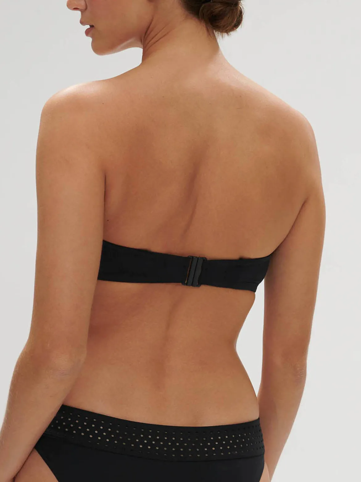Haut de maillot de bain bandeau mousse avec armatures - Noir