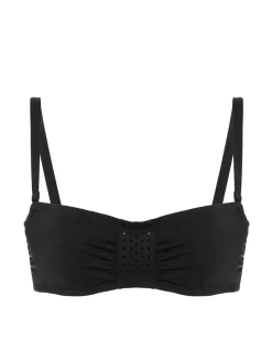 Haut de maillot de bain bandeau mousse avec armatures - Noir