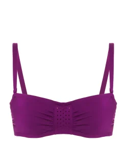 Haut de maillot de bain bandeau mousse avec armatures - Mûre