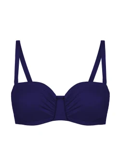 Haut de maillot de bain bandeau avec armatures - Minuit