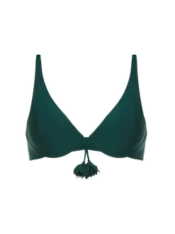 Haut de maillot de bain à coque - Vert Tropical