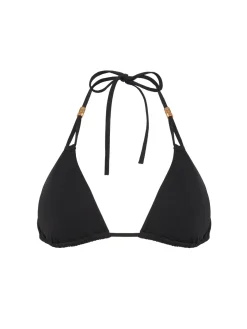 Haut de maillot de bain triangle sans armature - Noir