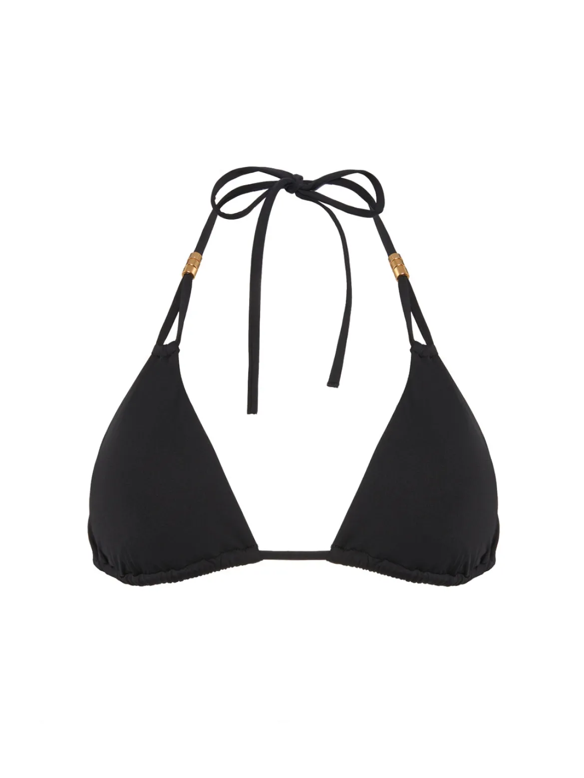 Haut de maillot de bain triangle sans armature - Noir
