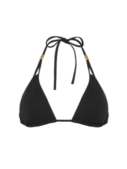 Haut de maillot de bain triangle sans armature - Noir
