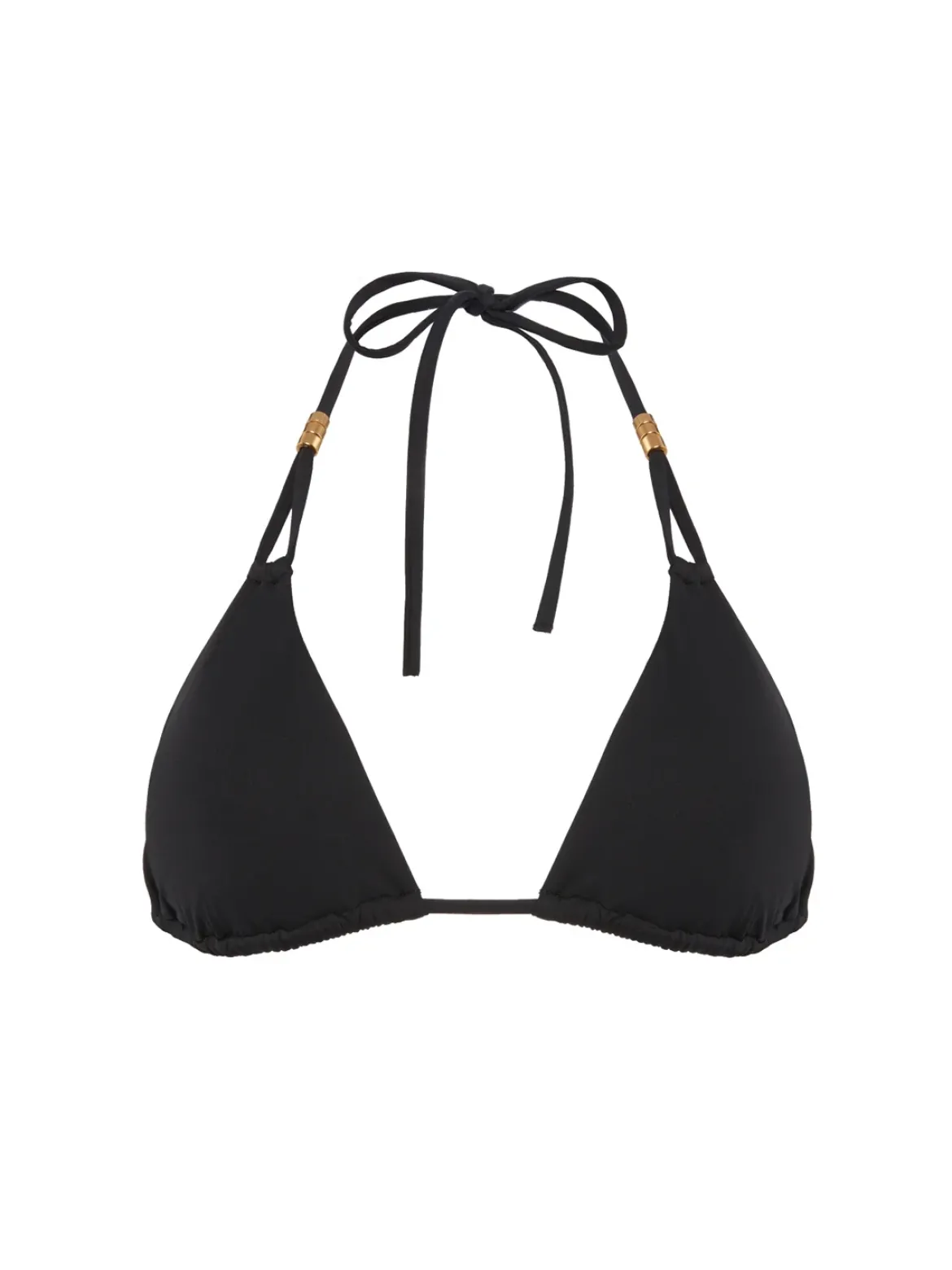Haut de maillot de bain triangle sans armature - Noir