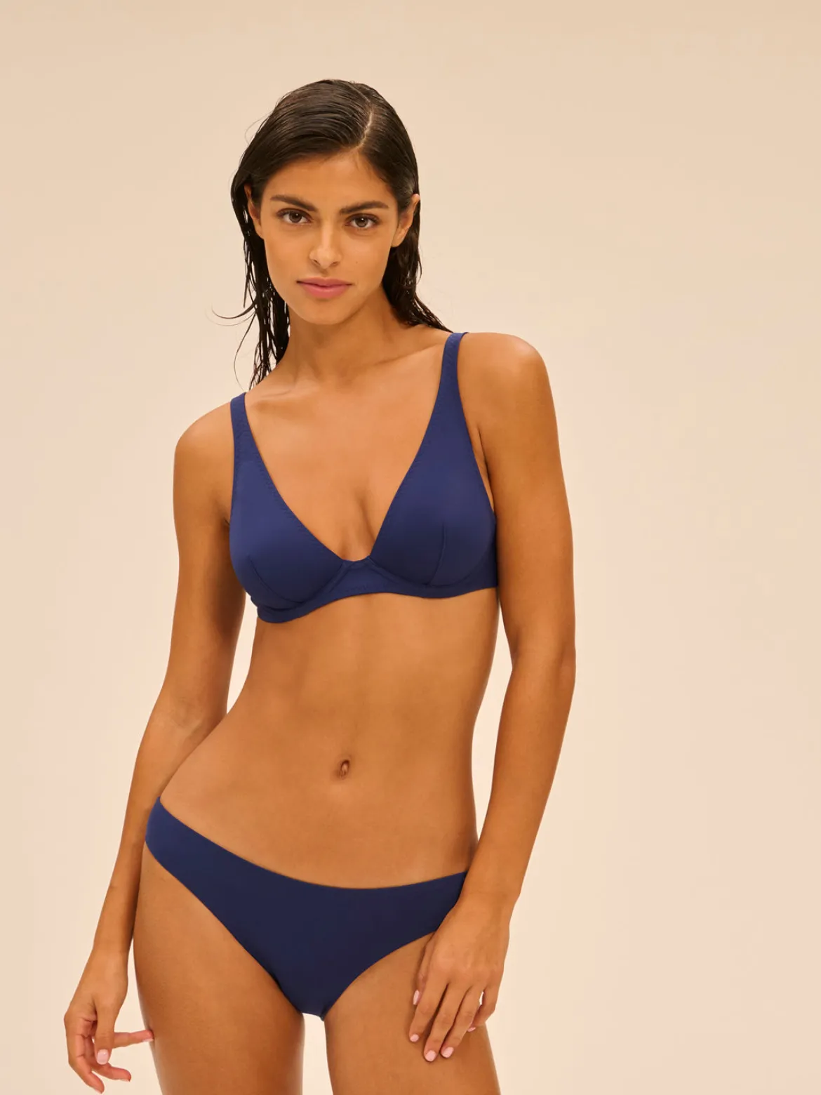 Haut de maillot de bain triangle avec armatures - Midnight