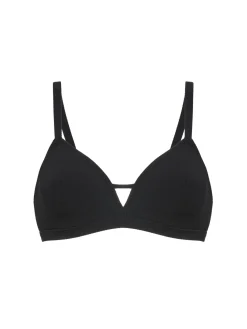 Haut de maillot de bain triangle avec armatures cachées - Noir