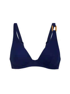 Haut de maillot de bain triangle avec armatures - Marine