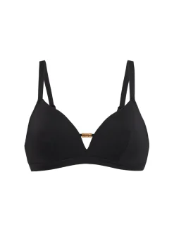Haut de maillot de bain triangle avec armatures cachées - Noir