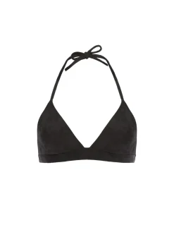 Haut de maillot de bain triangle sans armature - Noir