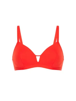 Haut de maillot de bain triangle avec armatures cachées - Orange Grenadier